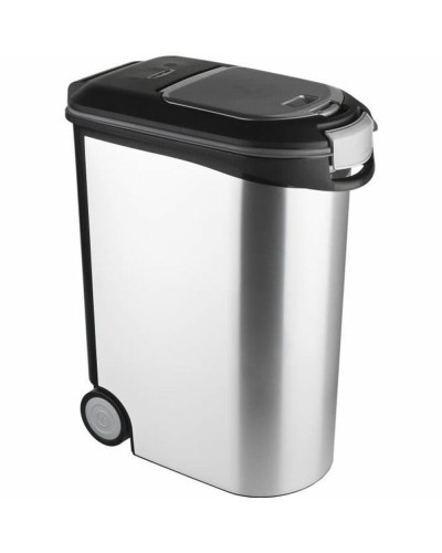 Contenedor de alimentos Curver de 54 L en polipropileno gris.
