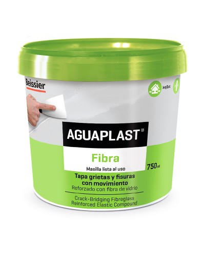 Enduit Aguaplast Fibra Blanc 750 ml - Remplissage pour Murs et Plafonds
