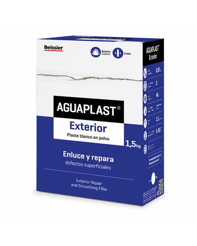 Aguaplast Yeso en Polvo Exterior Blanco, 1,5 Kg
