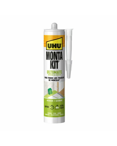 UHU Montakit Ultimate Mastic d'étanchéité : Adhésif Transparent pour Matériaux Divers
