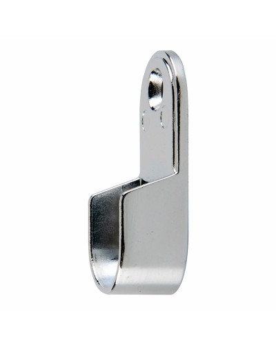 Support de tringle d'armoire Stor Planet, 2,5 x 1,5 cm, Argenté, 2 unités
