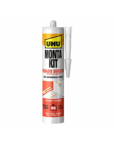 Mastic UHU Montakit Pro Blanc : Adhérence Forte et Flexible pour Constructions et Réparations.
