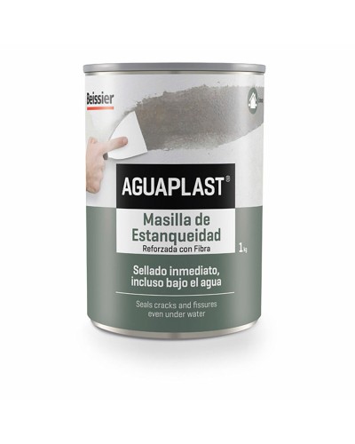 Aguaplast Wasserfester Spachtel Grau 1 kg - Ideal zum Abdichten und Reparieren
