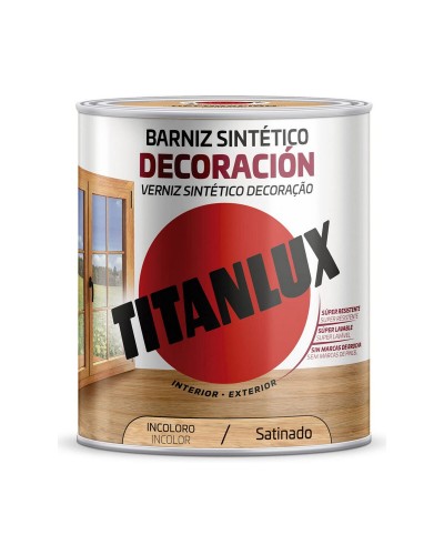 Titanlux Vernis Incolore Satiné 750ml pour Surfaces Intérieures
