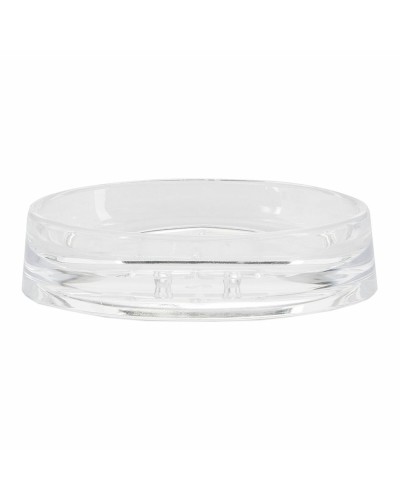 Andrea House Portasapone Trasparente in Acrilico, Misure 13 x 9 cm