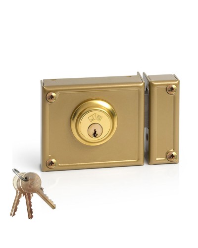 Cerradura de Sobreponer JIS 11-10D Derecha 100mm - Seguridad Fiable
