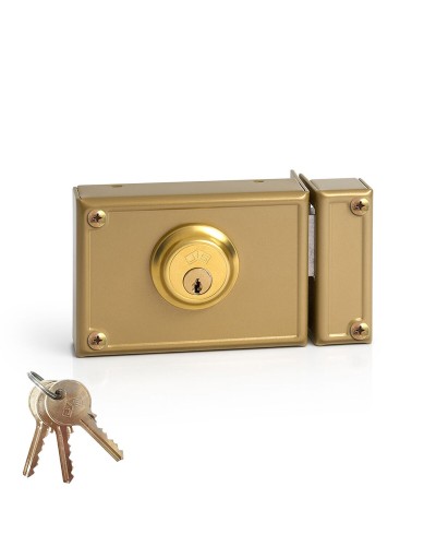 Serrure Jis 11-12d en applique 120 mm pour portes droites
