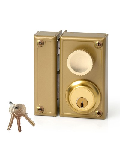 Cerradura de Sobreponer JIS 60 mm Izquierda para Puertas Seguras
