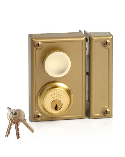 Serrure Jis 34-7d en Acier à Appliquer pour Portes Droites de 70 mm
