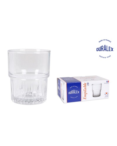 Verres Duralex Picardie 20cl Lot de 6, Parfaits pour l'Eau, les Jus et les Cocktails

