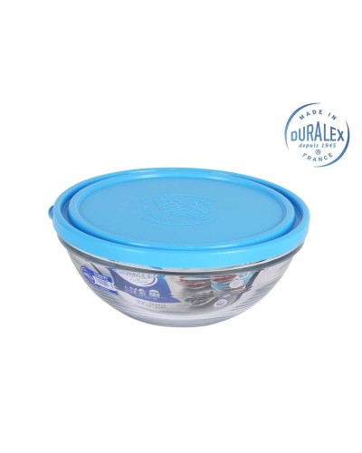 Hermetisk matlåda Duralex Bol Red Freshbox Blå (970 ml) (ø 17 x 7 cm)