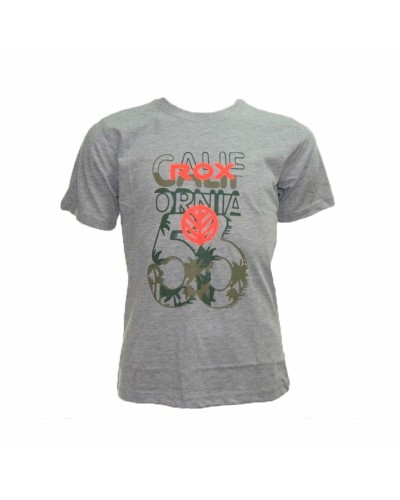 Rox California Camiseta de Manga Corta para Hombre 56 Gris Claro - Algodón
