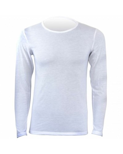 Sandsock Camiseta de Manga Larga Mujer Blanca - Transpirable Deporte & Casual
