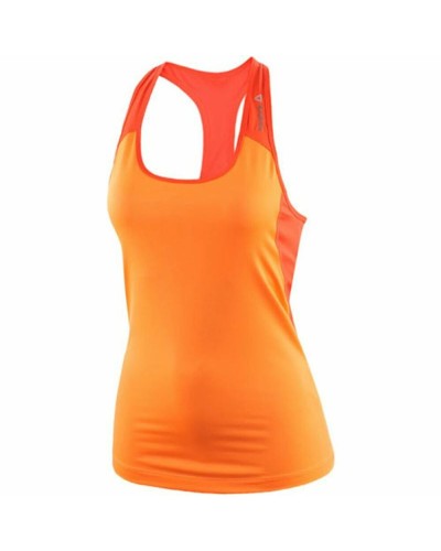 Reebok Women's Sleeveless WOR Racerback Tank Top Orange - Training & Fitness
