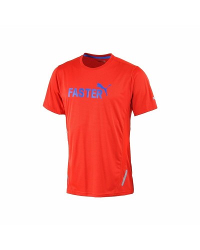 Puma Graphic 1UP: Camiseta Hombre Roja Manga Corta - Sport & Casual
