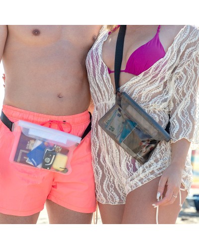 InnovaGoods Wasserdichte Verstellbare Bauchtasche - 2er-Set Taschen für Sport und Reise
