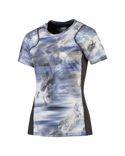 Puma Graphic Tee Mujer Azul - Camiseta Manga Corta Deportiva Casual
