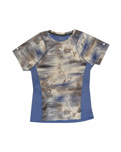 Puma Graphic Tee Donna Azzurra - Maglia Maniche Corte Sportiva
