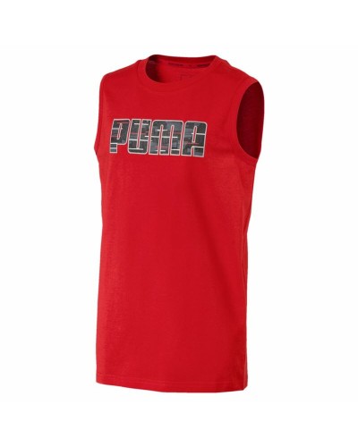Puma Hero SL Tee Enfant : T-shirt Manches Courtes Rouge Sportive
