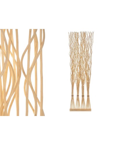 Skärm GiftDecor MJ84091-W Naturell Pilträ 50 x 182 x 13 cm 4 Buketter