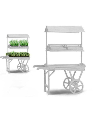 Standaard voor bloempot met wielen Ibergarden WP15055-1 Sparrenhout 118 x 176,5 x 58 cm