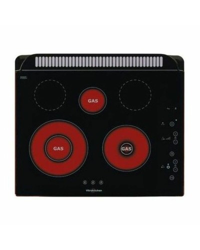 Lasikeraaminen keittolevy Vitrokitchen 301TGN 60 cm Musta (5 Paisto- ja keittoalue)