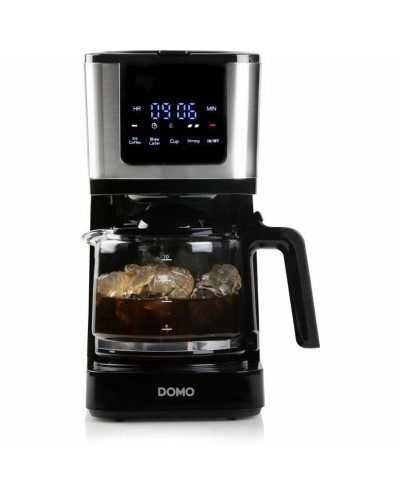 DOMO Cafetière Américaine DO733K - Programmation, Filtre Permanent, Idéale pour la Maison
