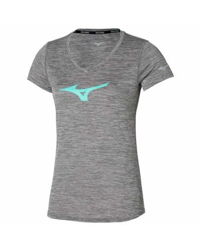 T-shirt à manches courtes femme Mizuno Gris