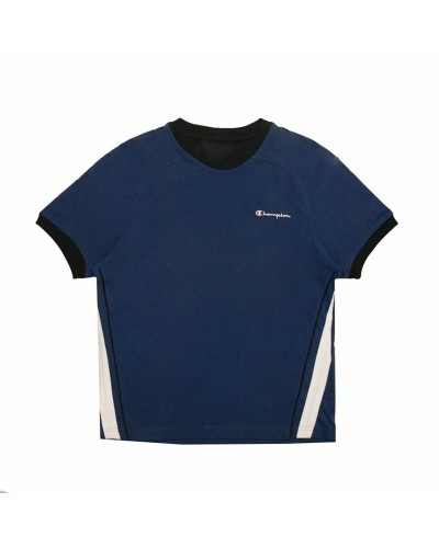 Heren-T-Shirt met Korte Mouwen Champion Donkerblauw