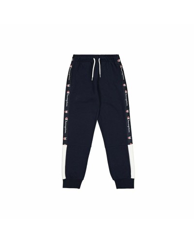 Champion Jogginghose Herren Rib Cuff Schwarz/Blau - Sport & Freizeit
