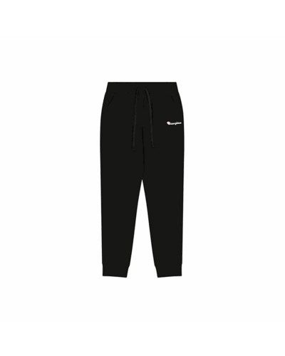 Champion Pantalones de Mujer con Puños Acanalados Negros - Deporte y Casual
