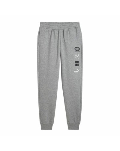 Puma Power Graphic: Men's Gray Sweatpants - Comfort and Style!
