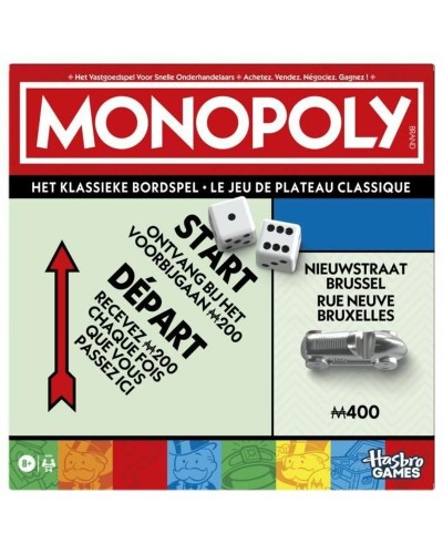 Monopoly Hasbro : Jeu de Société Classique pour Familles et Amis
