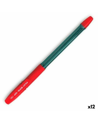 Pilot BPS-GP Stylo à Bille Rouge 0.4mm - Lot de 12, Écriture Fluide
