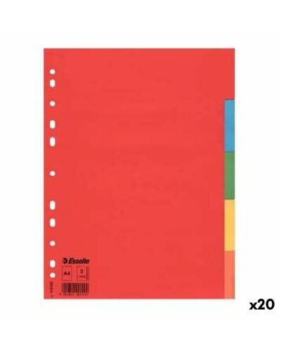 Esselte Aktenhüllen Multicolore A4 5 Blatt - 20 Stück - Dokumentenorganisation
