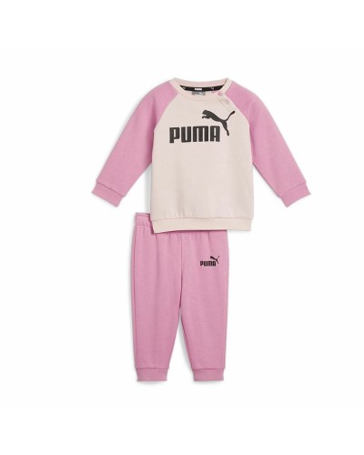 Joggingpak voor kinderen Puma Minicats Ess Raglan Jogger Fl Roze