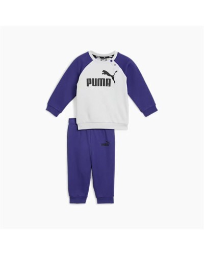 Ensemble Bébé Puma Minicats Ess Raglan Bleu Marine - Confortable et Sportif
