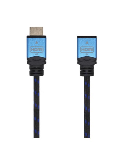 Câble HDMI Aisens A120-0452 Noir Noir/Bleu 1 m