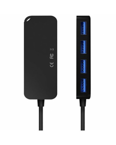 USB Hub Aisens A109-0716 Black (1 Unit)