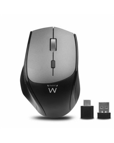 Ewent EW3245 Mouse Ottico Wireless Nero/Grigio - Ergonomico & Portatile
