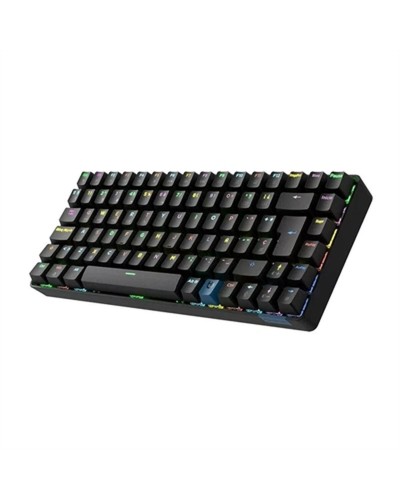 Hiditec GKE010005: Teclado QWERTY Español Negro - Ergonómico y Silencioso
