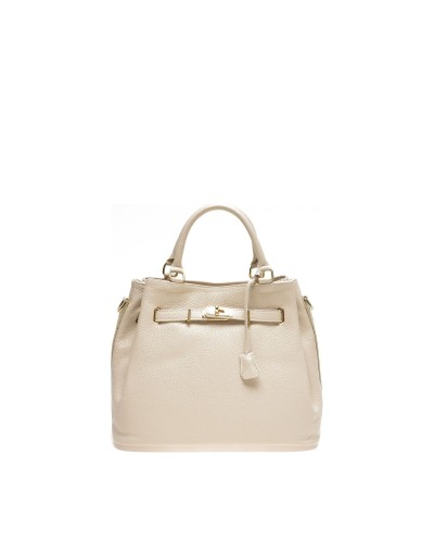 Damväska Anna Luchini SS22-AL-1762-BEIGE Beige 36 x 29 x 17 cm
