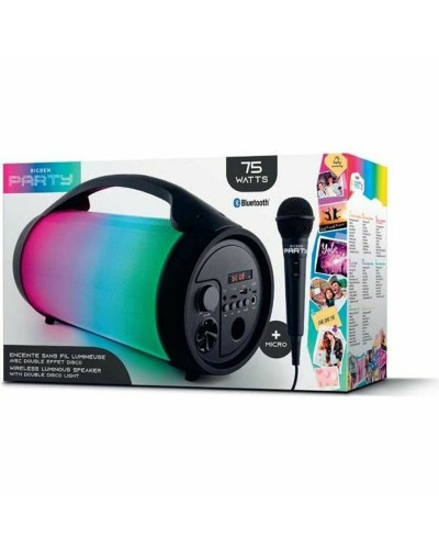 Bluetooth Luidspreker met Karaokemicrofoon Bigben PARTYBTPRO 75 W Zwart