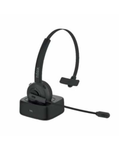 Hoofdtelefoon met microfoon Nilox NXAUB001 Zwart