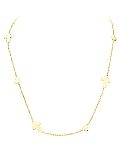 Collana Amen Croci e Cuori Argento 925 - Elegante Gioiello Donna
