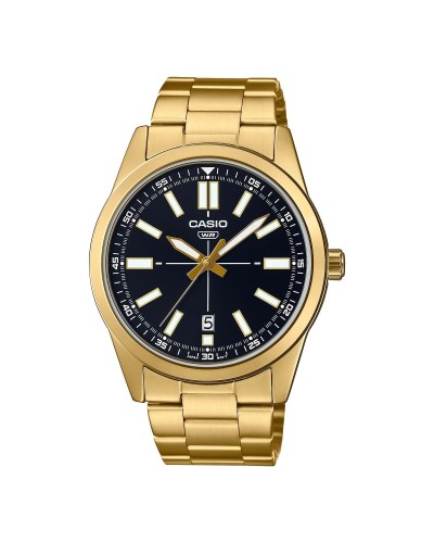 Casio MTP-VD02G-1EUDF Herrenuhr Gold, Ø 41mm, Elegant und Robust
