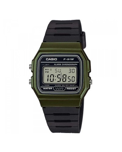 Horloge Uniseks Casio VINTAGE Zwart Groen (Ø 35 mm)