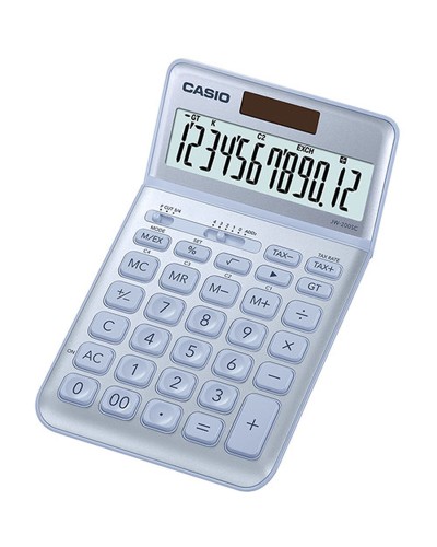 Calculatrice scientifique Casio JW-200SC-BU Bleue en Plastique.
