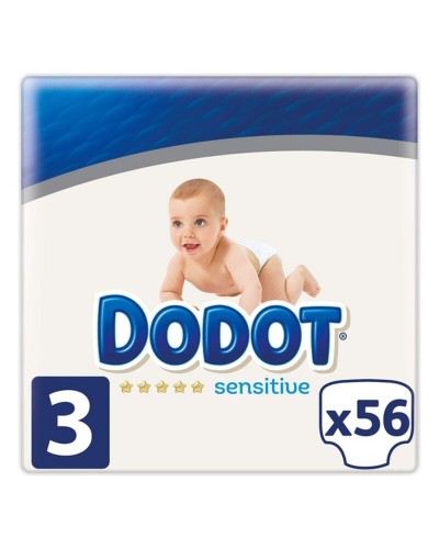 Engångsblöjor Sensitive Dodot Dodot Sensitive (56 uds)