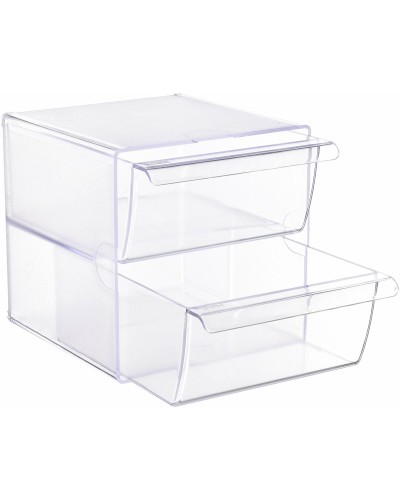 Archivio 2000 Contenitore Trasparente 19 x 15 x 15 cm | Organizzatore Multiuso